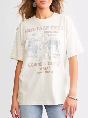 NWT Ariat Heritage Feed Graphic Tee (L)